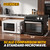 Air Fryer Toaster Oven Combo 26 Qt, 10-In-1 Smart Convection Oven Countertop with 2-Rack, 100–450°F Control, 12H Timer, 1800W, Even Crisp, with Accessories, Fits 12" Pizza & 6 Slices Of Toast