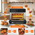 Air Fryer Toaster Oven Combo, 21-in-1 Countertop Convection, 32QT Extra Large Air Fryer with 360° Rotisserie & 4-Layer Cooking, Full Accessories