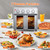 Plum Chef Multifunctional Convection Toaster Oven Air Fryer Combo, All-in-One Countertop Oven for Healthy Oil-Free Cooking, Adjustable Temp & Time Control, Family Size
