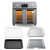 26QT Air Fryer Convection Oven Toaster Oven Combo, 7-in-1 French Door Countertop Oven with 14 Presets, Large Capacity Smart Oven for Baking Roasting Dehydrating and Air Frying Stainless Steel