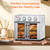 Versatile Air Fryer Oven 7-in-1 26qt Large Capacity Convection Toaster Oven Combo with French Doors 7 Preset Menus for Air Fry Bake Toast Roast Stainless Steel Countertop Oven 1700w Automatic Shutdown