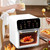 Air Fryer, Smart 11-In-1 Air Fryer Toaster Oven Combo with Grill, Digital Convection Oven Countertop Airfryer Fit，Bake, Roast, Reheat, Broil, Dehydrate, Easy Clean(White)