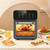 Air Fryer, Smart 11-In-1 Air Fryer Toaster Oven Combo with Grill, Digital Convection Oven Countertop Airfryer Fit，Bake, Roast, Reheat, Broil, Dehydrate, Easy Clean(White)