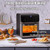 15l Large Air Fryer Toaster Oven Combo, Multi-Function Convection Oven, 1350w Smart Visual Air Fryer, Oil-Free Fryer With 10 Presets, Time And Temperature Adjustable, Led Touch Screen,White