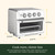 Cuisinart Air Fryer Toaster Oven with Grill, 1800W 8-1 Air Fryer Oven with Bake, Convection Bake, Grill, Broil and Warm Options, Large Capacity, 60-Minute Timer, TOA-70W, White
