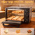 34QT/32L Kitchen Convection Oven, 1500W, Multi-Functional Countertop Toaster Oven with 60-Min Timer, Crispy Roast, Dehydrate, Rotisserie, 6 Accessories Included Black
