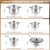 Colourcoco Stainless Steel Cookware Set Pots and Pans - 12 Pieces Nonstick Pot and Pan Set Includes 1 Frying Pans, 5 Pots, 6 Lids, with Stay Cooling Handle, Non-Toxic, Induction & Oven Safe