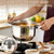 Colourcoco Stainless Steel Cookware Set Pots and Pans - 12 Pieces Nonstick Pot and Pan Set Includes 1 Frying Pans, 5 Pots, 6 Lids, with Stay Cooling Handle, Non-Toxic, Induction & Oven Safe
