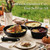 Colourcoco Pots and Pans Set - 22Pcs Non Stick Cookware Set
