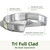 CAROTE 21pcs Tri-Ply stainless steel pots and pans set Detachable Handle