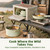 CAROTE 21pcs Tri-Ply stainless steel pots and pans set Detachable Handle