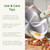 CAROTE 21pcs Tri-Ply stainless steel pots and pans set Detachable Handle