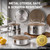 Ammeloo Hybrid Stainless Steel Cookware Set, Nonstick Pots and Pans