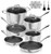 KOCH SYSTEME CS Triply Stainless Steel Cookware Set 14Pcs, Nonstick Hybrid