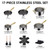 Ammeloo 17 Pcs Stainless Steel Cookware Set, Pots and Pans Set Non Stick