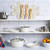 Tasty Ceramic Pots and Pans Set, Healthy Nonstick Cookware Set, Soft Touch Stay Cool Handles, Made without PFAS, PFOA, PFOS and PTFE, Even Heating, Dishwasher Safe, 12-Piece, White