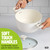 Tasty Ceramic Pots and Pans Set, Healthy Nonstick Cookware Set, Soft Touch Stay Cool Handles, Made without PFAS, PFOA, PFOS and PTFE, Even Heating, Dishwasher Safe, 12-Piece, White