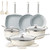 Coicur Ceramic Nonstick Cookware Set, 16Pcs Pots and Pans Set