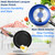 SereneLife Pots and Pans Set, 20-Piece Nonstick Cookware Set (Blue)
