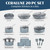 GRANITESTONE Ceraluxe 20 Pc Ceramic Cookware Set, Diamond Reinforced