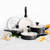GreenPan Rio 11 Piece Cookware Pots & Pans Set, PFAS-Free Ceramic Nonstick, Dishwasher Safe, Black