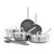 GreenPan x Bobby Flay Stainless Steel 10 Piece Cookware Pots & Pans Set, Professional Grade Tri-Ply, PFAS-Free Ceramic Nonstick, Induction Suitable, Dishwasher & Oven Safe
