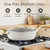 Mosiech 10-Piece Ceramic Cookware Set and 10-Inch Frying Pan Bundle