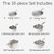 Mosiech 10-Piece Ceramic Cookware Set and 10-Inch Frying Pan Bundle