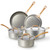 KOKHUB Pots and Pans Set 8 Pcs, Vintage Stainless Steel Cookware Set