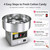 Commercial Cotton Candy Machine - 45cm Electric Cotton Candy Floss Maker