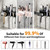 Hair Dryer Holder, Hair Tool Organizer Wall Mount, Adhesive or Drill, White