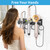 BOIVSHI Hair Dryer Holder Wall Mounted, Self-Adhesive or Drill Mount