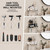 Oiseco Hair Dryer Holder Hot Tools Organizer, Blow Dryer Holder Wall Mount, Bathroom Hair Tool Organizer Rack for Universal Dryer Black