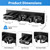 MAYZOLOP Hot Hair Tool Organizer Wall Mount with Plug & Cord Storage, Black