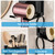 BOIVSHI Hair Dryer Holder Wall Mounted, Black Blow Dryer Holder