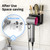Hair Dryer Holder Wall Mounted, Hair Tools Organizer for Bathroom, Black