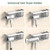 YIHOFLO Hair Dryer Holder Wall Mounted Adhesive/Drilling, Hair Dryer Storage Organizer with Shelf & Hooks for Bathroom, Blow Dryer Holder, Hair Tool Organizer (White)