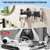 Hair Dryer Holder Wall Mounted with Cord Organizer, Curling Iron Holder