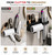 3-in-1 Black Wall Mounted Metal Hair Dryer Holder Bathroom Organizer Salon