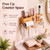 Wenqik Wall Mount Hair Tool Organizer Bamboo Hair Dryer Holder Tool Storage