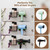 Forsisco Hair Dryer Holder Wall Mounted, No Drill Blow Dryer Holder (Black)