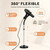 Erytlly Hair Dryer Stand Hands Free 360-Degree Rotating Adjustable Height Metal Hair Dryer Holder Blow Dryer Holder About for 0.5kg Hair Dryer in Bathroom, Vanity, Makeup Room