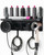 PTALSEAW Dyson Airwrap Holder, Dyson Hair Dryer Wall Mount & Dyson Airwrap Organizer 2-in-1 Stainless Steel Storage for Airwrap & Hair Dryer Accessories, Space Saving Bathroom Vanity Dyson Shelf