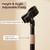 Purthet Hair Dryer Stand Holder Hands Free for Vanity Desk Blow Dryer Holder, Height Adjustable, 360° Rotating, Stable Base, Fits Most Hair Dryer, Countertop