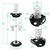 Hair Dryer Stand,Twisty Style Acrylic Top Holder,Hair Styling Appliances with Tray Two Spiral Holders and Heavy Base for Hair Dryer,Flat Iron,Curling Stick,Hair Straightener,Brush (crystal)