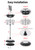Hair Dryer Stand,Twisty Style Acrylic Top Holder,Hair Styling Appliances with Tray Two Spiral Holders and Heavy Base for Hair Dryer,Flat Iron,Curling Stick,Hair Straightener,Brush (crystal)
