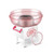 Candy Floss Machine DIY Cotton Candy Machine Mini Fully Automatic Sugar Floss Maker Candy Floss Maker(Pink)
