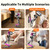 Blissfuhue Adjustable Hair Dryer Holder Wall Mounted（Large）
