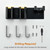 HAVICATO Wall Mount Hair Tool Organizer, Hair Dryer and Curling Iron Holder
