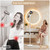 Hair Dryer Stand, 1.68M Height Adjustable Blow Dryers Holder, Ultra Stable Holder with 360° Rotating, Universal Clips, Work with All Dryer, Floor Dryer Stand for Salons or Home Use(White)